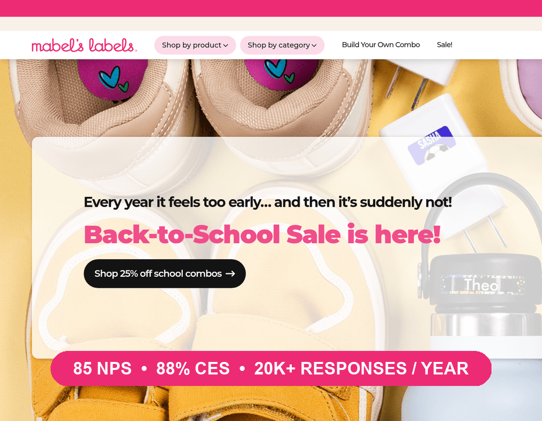 Mabel's Labels Turns 20,000+ Responses a Year Into a Quarterly Voice-of-Customer Engine Mabel's Labels Turns 20,000+ Responses a Year Into a Quarterly Voice-of-Customer Engine