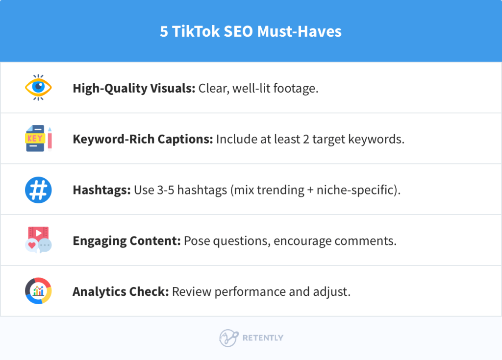 5 TikTok SEO Must-Haves